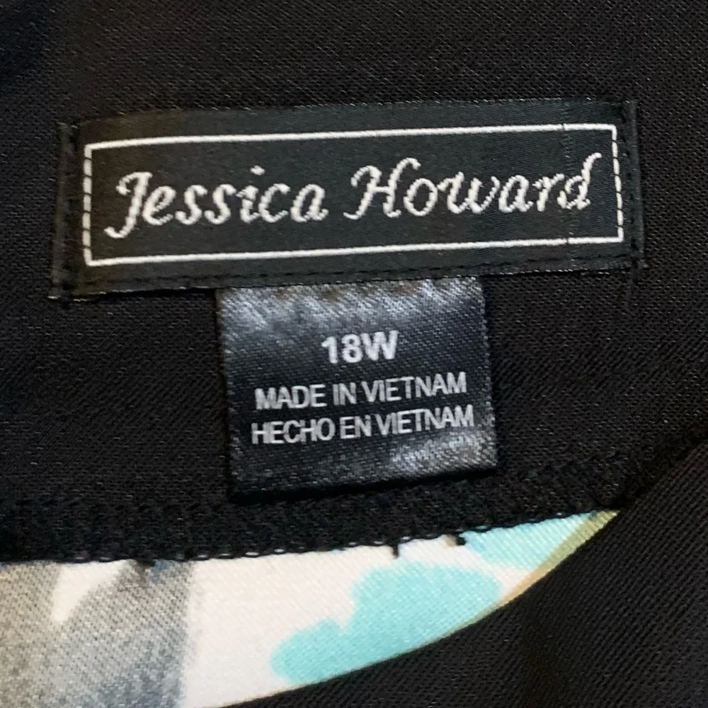 Jessica Howard Sleeveless Floral Print Dress 18W - Picture 5 of 7